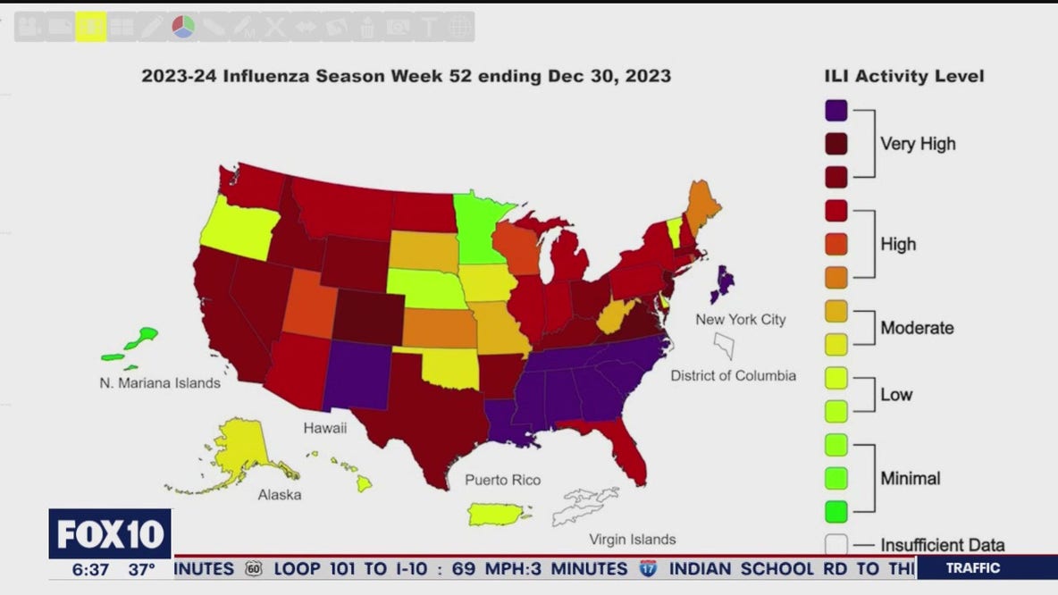 CDC: Flu cases are surging